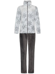 Zetex Rebelle Huispak Dames Fleece - Grijs - Winter stars
