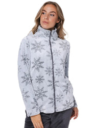 Zetex Rebelle Huispak Dames Fleece - Grijs - Winter stars