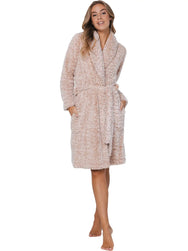 Zetex Rebelle Teddy dames Badjas Fleece - Ochtend jas - Cosy Forst