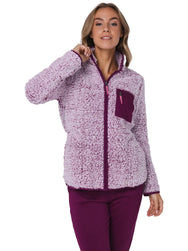 Zetex Rebelle Teddy Huispak Dames Fleece - Paars