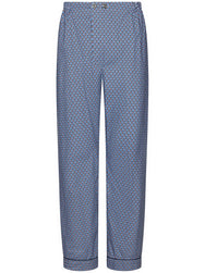 Zetex Robson Heren Pyjama katoen met knoopsluiting - Blauw