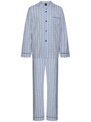 Zetex Robson Heren Pyjama katoen met knoopsluiting