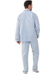 Zetex Robson Heren Pyjama katoen met knoopsluiting