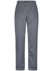Zetex Robson satijnen Heren Pyjama met knoopsluiting - Donkerblauw