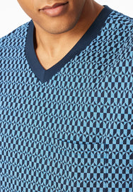Zetex Schiesser Heren Nachthemd - Blue - Comfort Nightwear